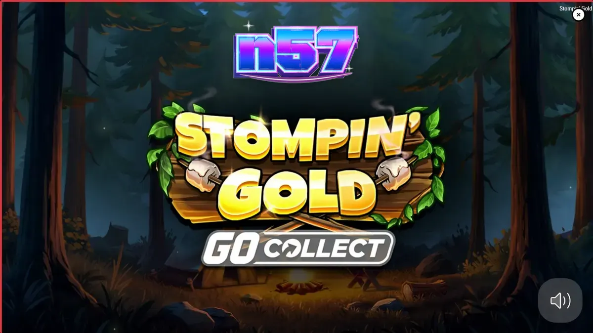 Isang masiglang eksena mula sa Stompin’ Gold GO Collect na nagpapakita ng mga yeti at treasure sa isang mobile screen.